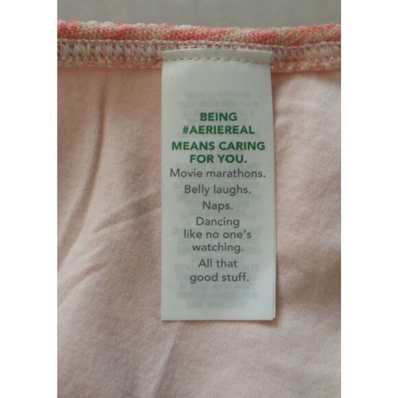 Aerie Women's Sz L Beach Peach Seamless Ring Longline Crop Top Bralette - Picture 11 of 16